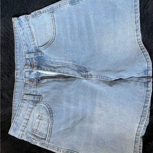 Light Blue Denim Shorts